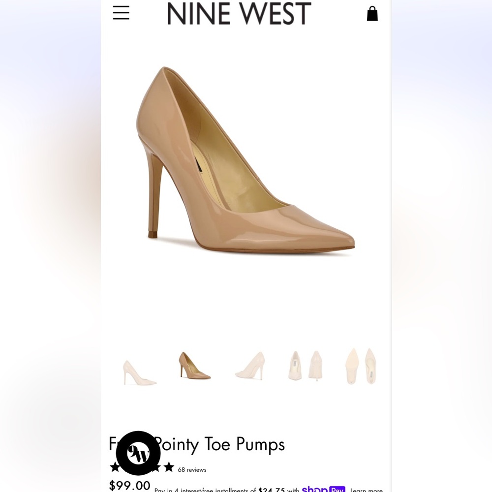 Nine West Nude Heels-Never Worn!